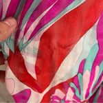 Shoshanna  Silk Floral Halter Cocktail Dress 10 Pink Abstract Print Photo 4