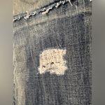 Ralph Lauren Polo  Distressed Repaired Denim Lawrence Pencil Skirt Photo 2