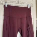 Lululemon  Cassis Berry Wine‎ Leggings Crops Size 4 Photo 5