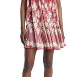 Free People NEW Bali Wild Daisy Red Floral Print Mini Dress Size XS Coastal Boho Photo 0