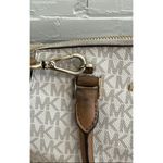 Michael Kors MK White/Brown  Riley Purse - Size M Photo 3
