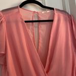 Cinch Mi Ami navy pink V-neck flowy  waist lightweight keyhole back Photo 4