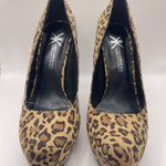 Kardashian Kollection Shoes Slip On Leopard Platform 5" Stilletos SIZE 9 Bin E Photo 0