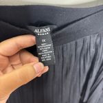 Alfani  Woman Black Pleated Tiered Midi Skirt Sz 1X Photo 3