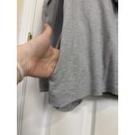 ZARA  Gray Ruffle Front Mock Neck Sweatshirt Size Small Pocket Coquette Casual Photo 4