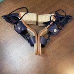 Rag and Bone  Eden Leather‎ Lace-Up Block Heel Sandals Women's 6.5 (EU 36.5) Navy Photo 7