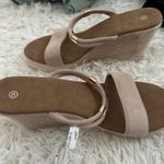 None Wedge Sandals Platform‎ Ankle Strap Summer Shoes Size 40 Photo 3