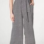 LK Bennett L.K.Bennet London Lorenna Silk Black / White Printed Jumpsuit Size 12 Photo 0