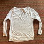 PINK - Victoria's Secret VICTORIAS SECRET PINK WHITE BASIC LONG SLEEVE TEE Photo 3