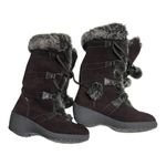 Sporto  Meagan Women's Brown Suede Leather Wedge Winter Boots Size 7W Photo 4