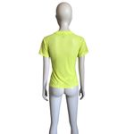 Victoria's Secret Victoria’s Secret Neon Yellow Mesh Short Sleeve Top Photo 3