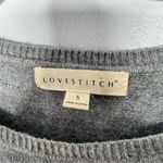 Lovestitch  gray tunic sweater size small Photo 3