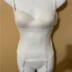Le Mystere Bridal Seduction Bustier Garters Size 32B White Photo 1