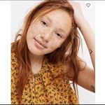 Madewell mustard floral tank top size XS Photo 3