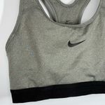 Nike dri fit women’s gray black sport padded bra size small Photo 4