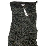 Steve Madden Women's Tube Mesh Army Green Camo Strapless Bodycon Dress - L - NWT Photo 0