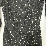 All in Favor Black Cream Speckled Long Sleeve Dress Size S Photo 3
