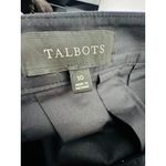 Talbots Black Poplin Scallop Detail Midi Button Skirt Size 10 Belted Cotton Photo 5