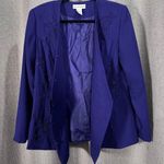 Justin Taylor Vintage 2 Piece Skirt and Blazer Suit Purple Embellished Size 10 Photo 15