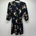 Shorts Romper Navy Blue Floral Print Wrap Front from ModCloth by Gilli Size L Photo 6