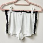 Lounge NWT Pull On Lace Trim Mid-Rise Sleep Pajama Shorts White Women's Size XS Photo 0