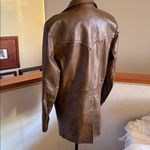 Vintage PIONEER Wear Brown leather Jacket 42L Size undefined Photo 3