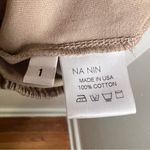 NA NIN Blouse 3/4 Sleeve Off Shoulder Beige 1 Tan Size undefined Photo 8