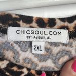 Chic Soul Plus Size 2X Top Pullover Leopard Animal Print Long Sleeve Women’s Photo 6