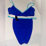 House of Harlow House Of‎ Harlow Zyla Bikini Set in Blue and Teal Photo 2