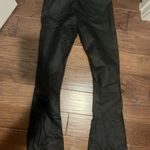 Edikted  Black Leather Pants Flare Photo 5