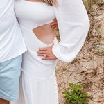 Forever 21 White Cut Out Maxi Dress Photo 1