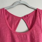 Fresh Produce  Tank Top Sunshine Pink Keyhole Back Sleeveless Pullover Womens Med Photo 1