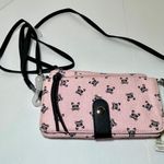 Cat Meow Pink Crossbody Wallet Purse New Photo 1