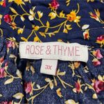 Rose & Thyme  Size 3X  Top Blouse Boho Floral Plus Size Paisley Photo 4