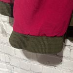 Vintage 2 Piece Windbreaker Material Cardigan Set XL Green Photo 8