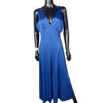 Vintage Cinandre Lingerie Maxi Dress & Robe Set Blue Nylon Size L Size L Photo 1