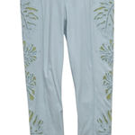 Free People Movement Light Blue Laser Cut Out Full Length Leggings Womens XS Photo 0