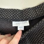 J. Jill Black and Gray Patterned Pull On Ponte Slim Leg Dress Pants Size Large Photo 3