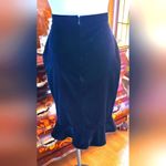 Altuzarra Black Velvet Knee-Length Skirt - US 8 - FR40 Photo 2