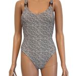 Anthropologie Tavik XS Jayce one piece tortoise detail swimsuit SW2 2965 Black Photo 9