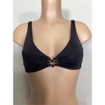 Trina Turk New.  black jeweled bikini top. Size 6. Retails $96 Photo 4