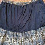 Tolani 2X Silk Maxi Skirt Tiered Animal Print Boho Flowy Plus Size Black Photo 5