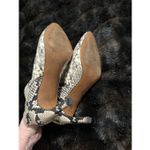 Banana Republic  Leather Women’s Ankle Boots US Size 6.5 Snake Print 3.5” Heel Photo 3
