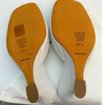 MARYAM NASSIR ZADEH Lido Wedge Open Toe Heels White Pearl Mule size 38.5 7.5 8 Photo 4