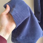 Aerie  Groove-On Rib Velour High-Waisted Flare Pant, Blue, Size Large Short Photo 8