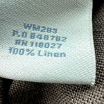 Boden 100% Linen Wide Leg Pants Drawstring Ankle Summer Casual Brown 14L 38"x34" Size 14 Photo 3