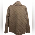 Marmot  Tan Quilted Pullover with Button Collar Photo 2