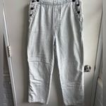 Faherty  Railroad Stripe Straight‎ Leg Overalls XS Cottagecore Prairie Boho Photo 5