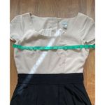 H&M light pink and black color block pleated dress Sz 4 Photo 7