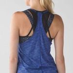 Lululemon Athletica Tops size 2 Tough It Out Tank Heathered Sapphire Blue Butter Photo 1